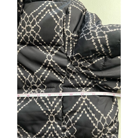 Dennis Basso Reversible Print to Solid Water Resistant Jacket NWOT BLK/ST SIZE L - Picture 6 of 7